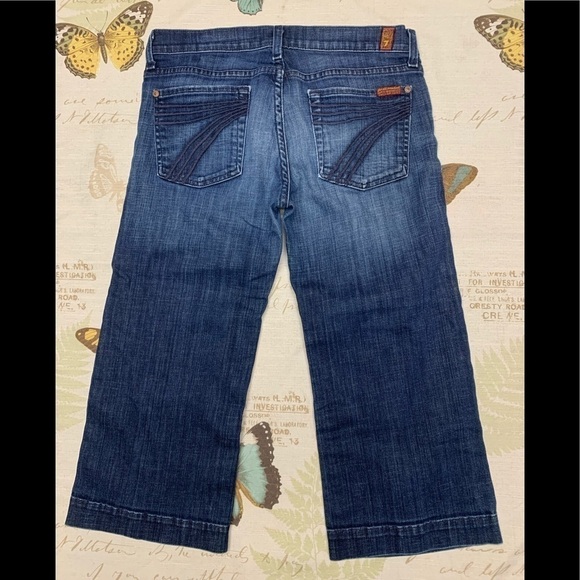 7 for all mankind crop dojo denim jeans - Picture 1 of 6